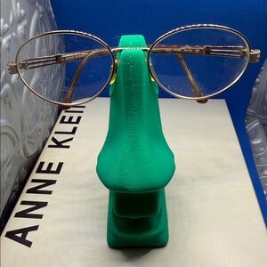 Anne Klein gold and Brown Eyeglass frames only